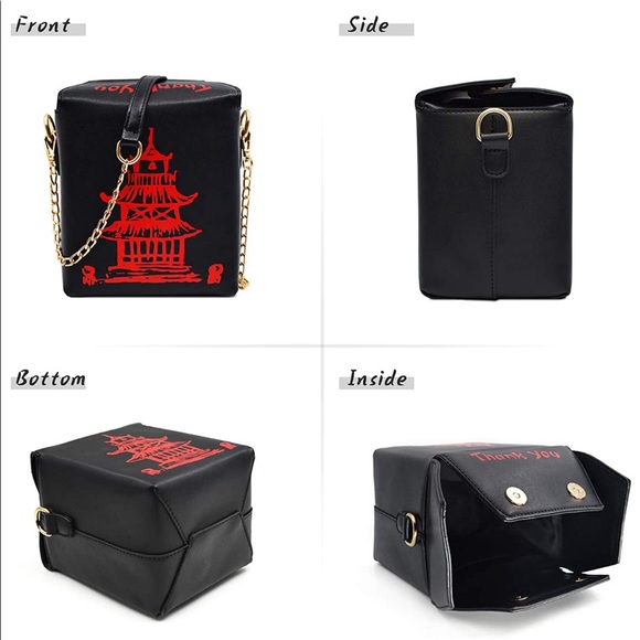 🥡 Black Chinese Takeout Purse 🥡 - Picture 3 of 6